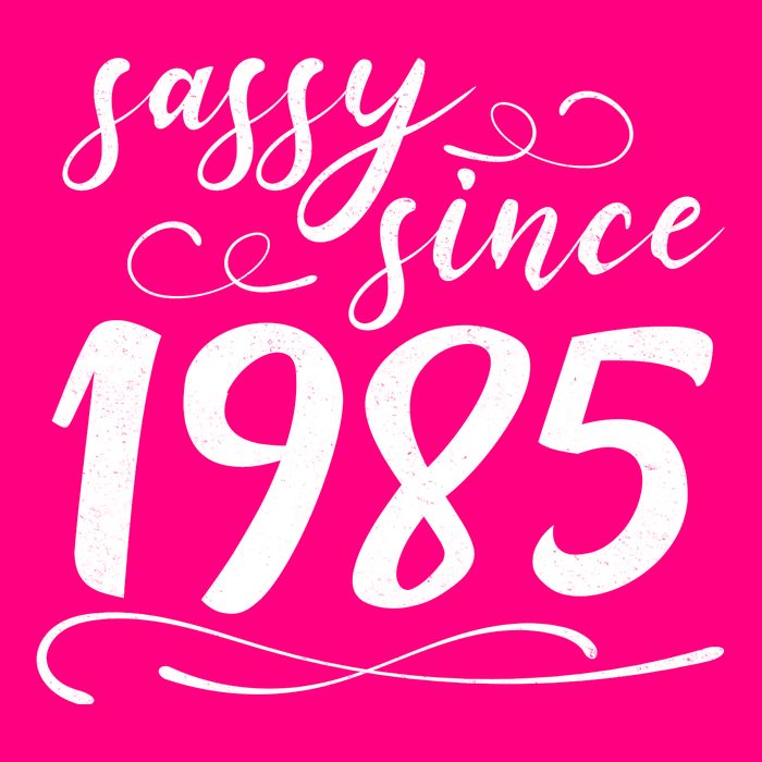 Sassy Since 1985 Birthday 40th Birthday Women's V-Neck T-Shirt