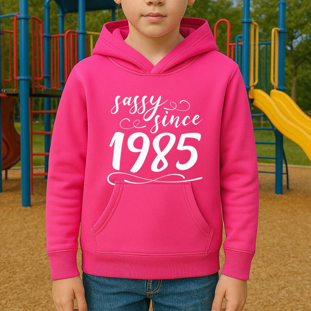 Sassy Since 1985 Birthday 40th Birthday Kids Hoodie