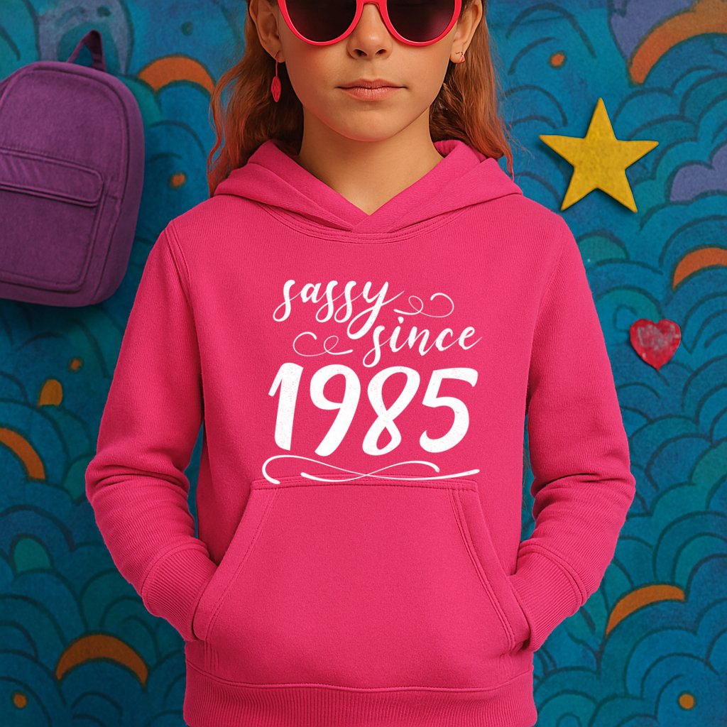 Sassy Since 1985 Birthday 40th Birthday Kids Hoodie