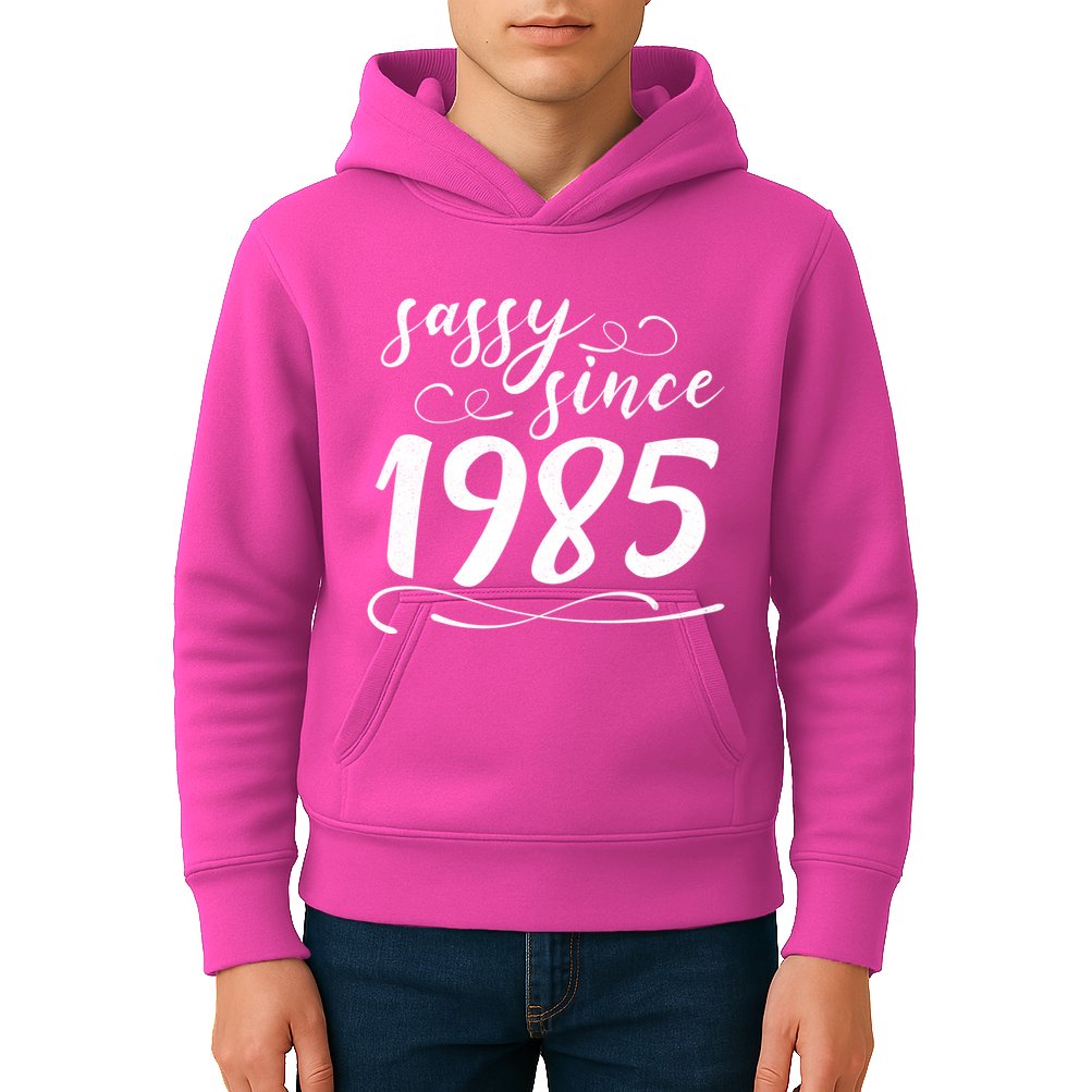 Sassy Since 1985 Birthday 40th Birthday Kids Hoodie
