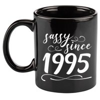 Sassy Since 1995 Birthday 30th Birthday 11oz C Handle Ceramic Mug