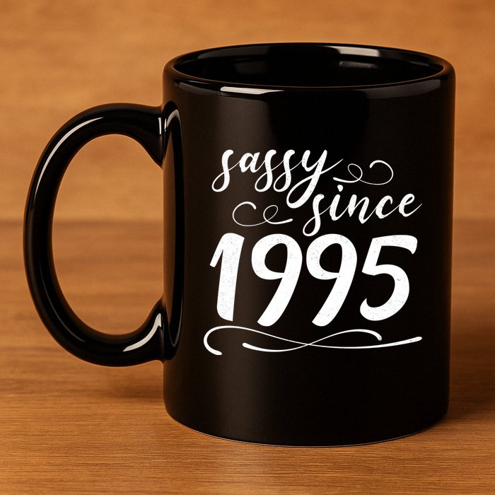 Sassy Since 1995 Birthday 30th Birthday 11oz C Handle Ceramic Mug