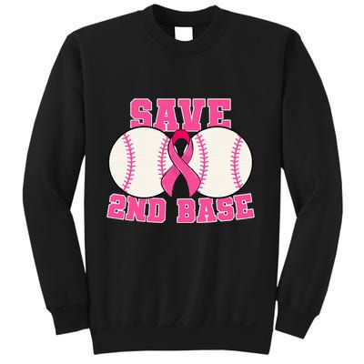 Save Second 2nd Base Breast Cancer Survivor Sweatshirt