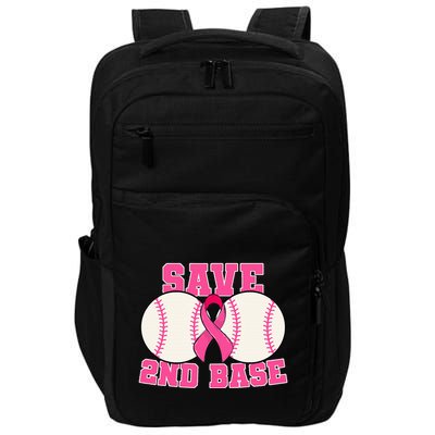 Save Second 2nd Base Breast Cancer Survivor Impact Tech Backpack