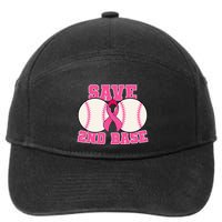 Save Second 2nd Base Breast Cancer Survivor 7-Panel Snapback Hat