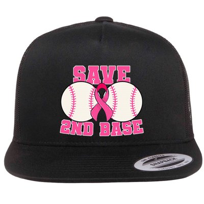 Save Second 2nd Base Breast Cancer Survivor Flatbill Hat