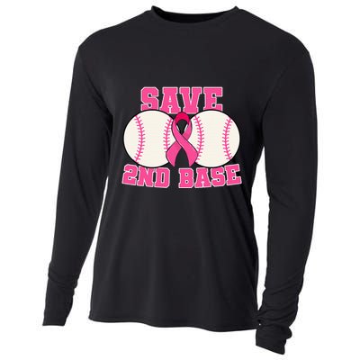 Save Second 2nd Base Breast Cancer Survivor Cooling Performance Long Sleeve Crew
