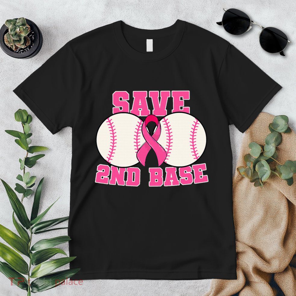 Save Second 2nd Base Breast Cancer Survivor Premium T-Shirt