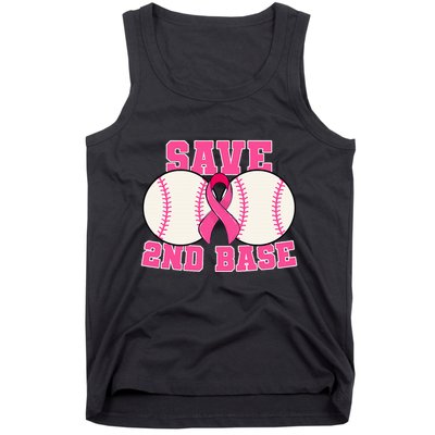 Save Second 2nd Base Breast Cancer Survivor Tank Top