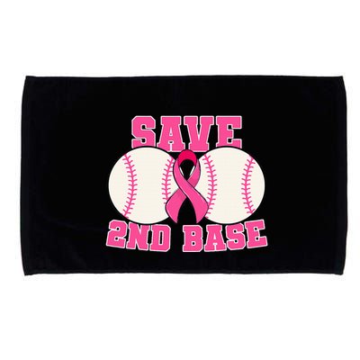 Save Second 2nd Base Breast Cancer Survivor Microfiber Hand Towel