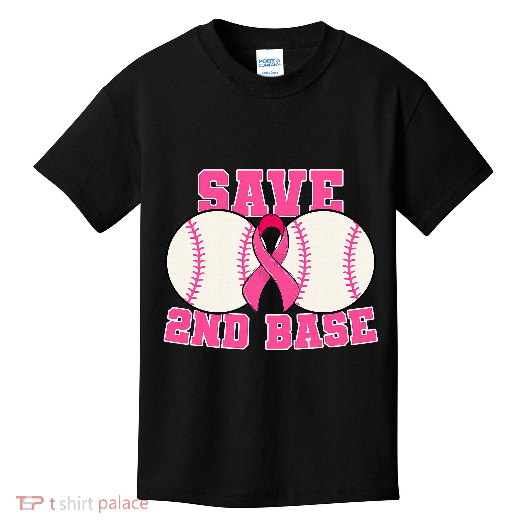 Save Second 2nd Base Breast Cancer Survivor Kids T-Shirt