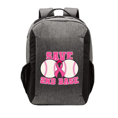 Save Second 2nd Base Breast Cancer Survivor Vector Backpack