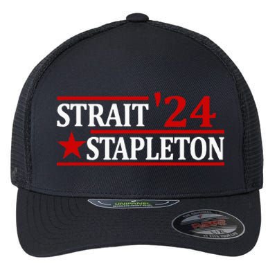 S.T.A.P.L..E.T.O.N S.T.R.A.I.T 24 Retro Country Cowboy Western Flexfit Unipanel Trucker Cap