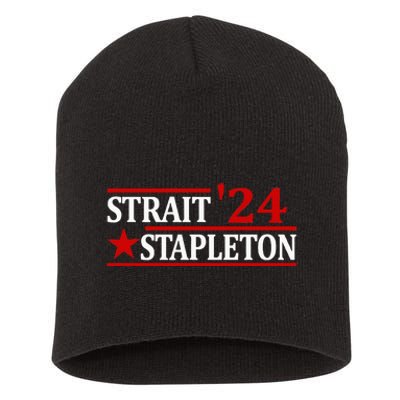 S.T.A.P.L..E.T.O.N S.T.R.A.I.T 24 Retro Country Cowboy Western Short Acrylic Beanie