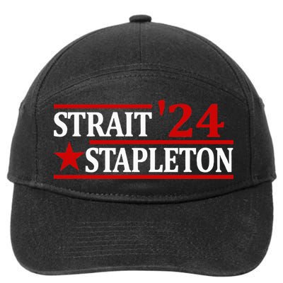 Stapleton Strait 24 Retro Vintage Country Cowboy Western 7-Panel Snapback Hat