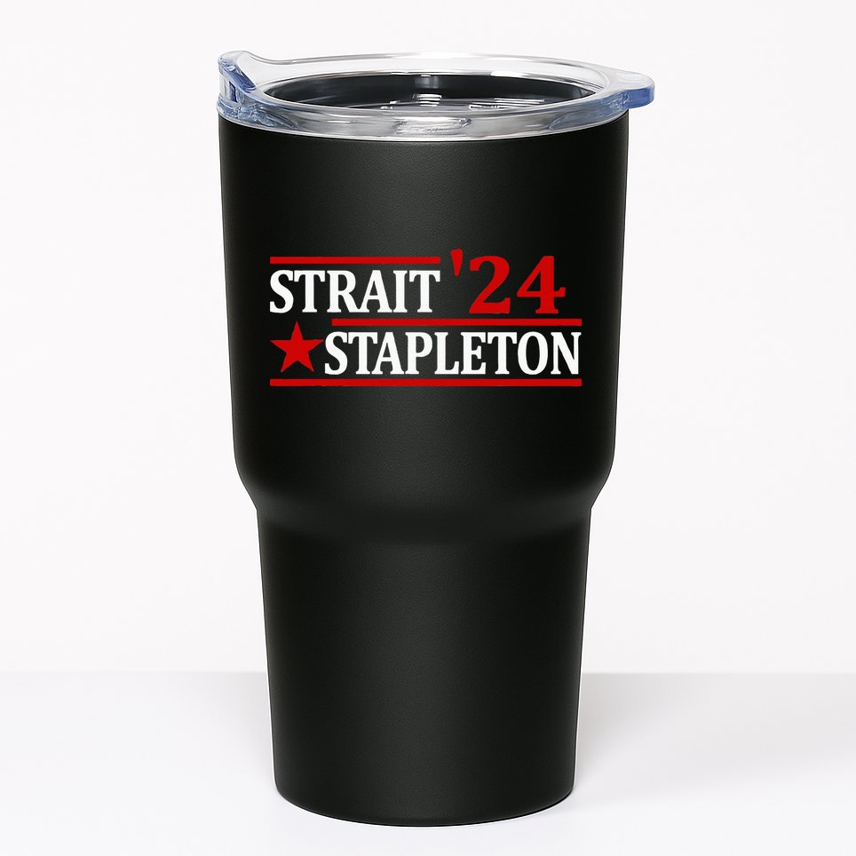 Stapleton Strait 24 Retro Vintage Country Cowboy Western Tumbler