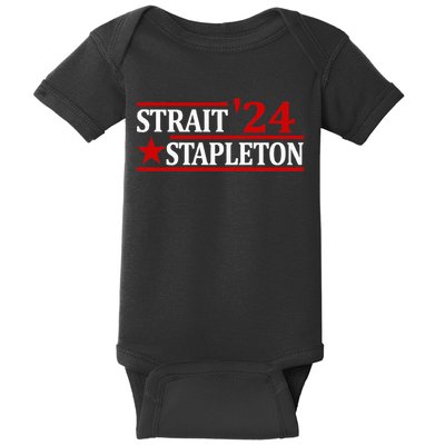 Stapleton Strait 24 Retro Vintage Country Cowboy Western Baby Bodysuit