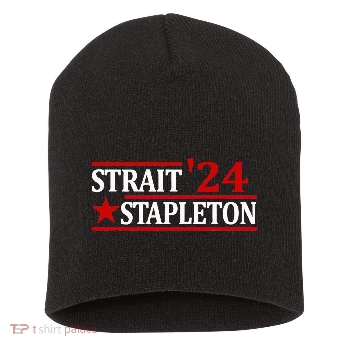 Stapleton Strait 24 Retro Vintage Country Cowboy Western Short Acrylic Beanie