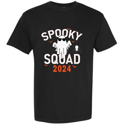 Spooky Squad 2024 Scary Halloween Bat Boo Garment-Dyed Heavyweight T-Shirt