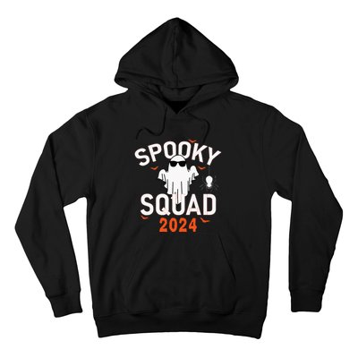 Spooky Squad 2024 Scary Halloween Bat Boo Hoodie