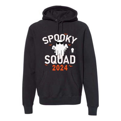 Spooky Squad 2024 Scary Halloween Bat Boo Premium Hoodie