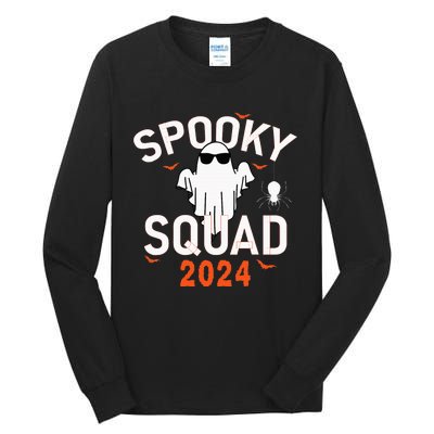 Spooky Squad 2024 Scary Halloween Bat Boo Tall Long Sleeve T-Shirt