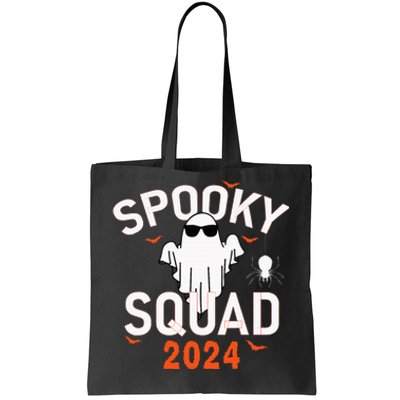 Spooky Squad 2024 Scary Halloween Bat Boo Tote Bag