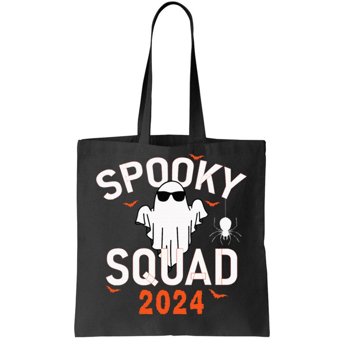 Spooky Squad 2024 Scary Halloween Bat Boo Tote Bag