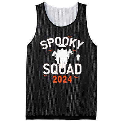 Spooky Squad 2024 Scary Halloween Bat Boo Mesh Reversible Basketball Jersey Tank