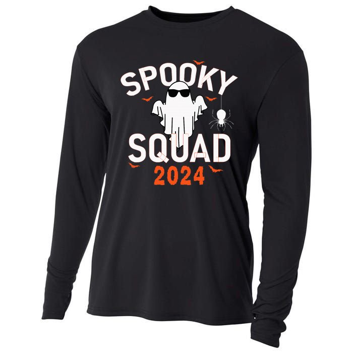 Spooky Squad 2024 Scary Halloween Bat Boo Cooling Performance Long Sleeve Crew