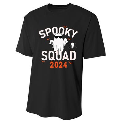 Spooky Squad 2024 Scary Halloween Bat Boo Performance Sprint T-Shirt