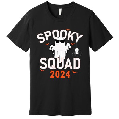 Spooky Squad 2024 Scary Halloween Bat Boo Premium T-Shirt