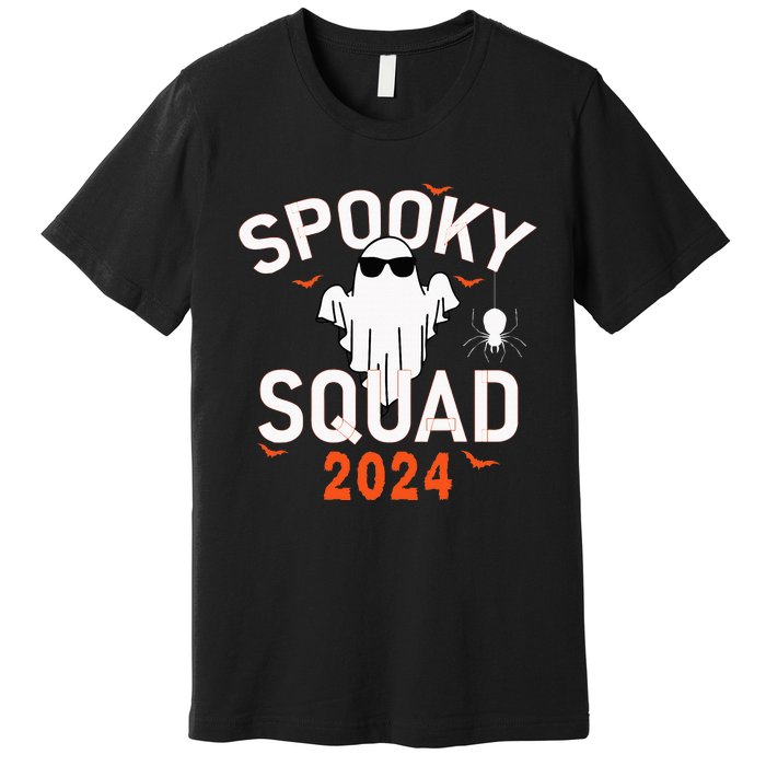 Spooky Squad 2024 Scary Halloween Bat Boo Premium T-Shirt