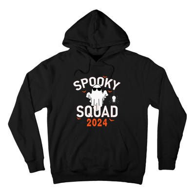 Spooky Squad 2024 Scary Halloween Bat Boo Tall Hoodie