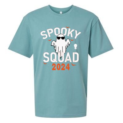 Spooky Squad 2024 Scary Halloween Bat Boo Sueded Cloud Jersey T-Shirt