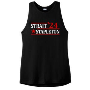 S.T.A.P.L.E.T.O.N S.T.R.A.I.T 24 Retro Country Cowboy Western Ladies PosiCharge Tri-Blend Wicking Tank