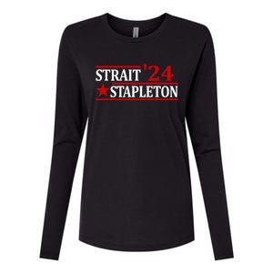 S.T.A.P.L.E.T.O.N S.T.R.A.I.T 24 Retro Country Cowboy Western Womens Cotton Relaxed Long Sleeve T-Shirt