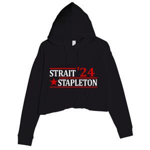 S.T.A.P.L.E.T.O.N S.T.R.A.I.T 24 Retro Country Cowboy Western Crop Fleece Hoodie