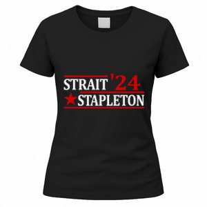 S.T.A.P.L.E.T.O.N S.T.R.A.I.T 24 Retro Country Cowboy Western Women's T-Shirt