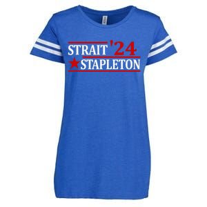 S.T.A.P.L.E.T.O.N S.T.R.A.I.T 24 Retro Country Cowboy Western Enza Ladies Jersey Football T-Shirt