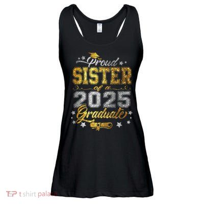 Sister Senior 2025 Proud Sister Of A Class Of 2025 Graduate Ladies Essential Flowy Tank
