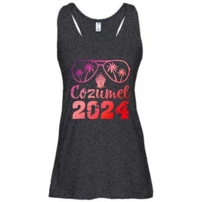 Summer Sunglasses 2024 Vacation Mexico Cozumel Beach Ladies Essential Flowy Tank