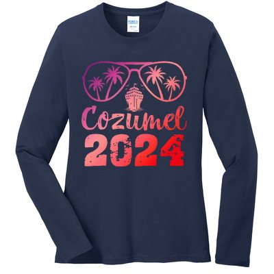 Summer Sunglasses 2024 Vacation Mexico Cozumel Beach Ladies Long Sleeve Shirt