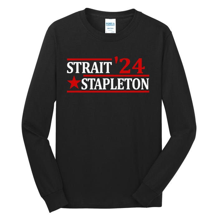 S.T.A.P.L.E.T.O.N S.T.R.A.I.T 24 Vintage Country Cowboy Western Tall Long Sleeve T-Shirt