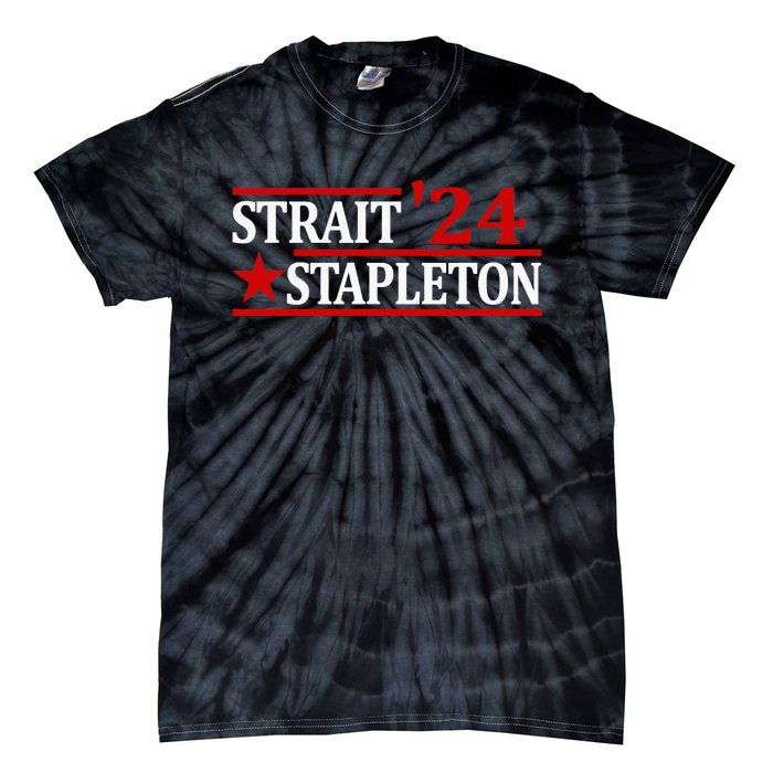 S.T.A.P.L.E.T.O.N S.T.R.A.I.T 24 Vintage Country Cowboy Western Tie-Dye T-Shirt