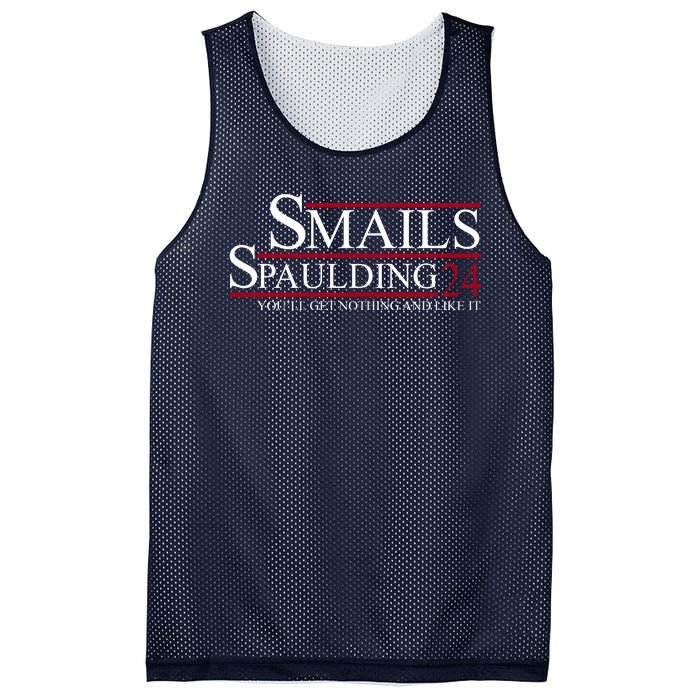 Smails Spaulding 2024 You'll Get Nothing And Like It Mesh Reversible Basketball Jersey Tank