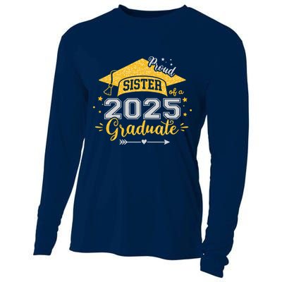 Sister Senior 2025 Proud Sister Of A Class Of 2025 Graduate Cooling Performance Long Sleeve Crew