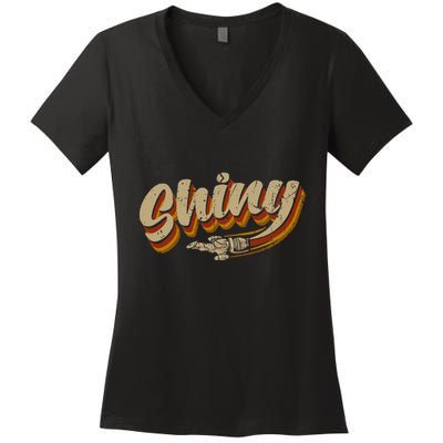 Shiny Since 2002 Vintage Firefly Serenity Women's V-Neck T-Shirt