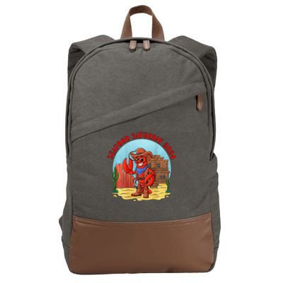 Seafood Saturday 2024 Cotton Canvas Backpack