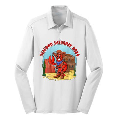 Seafood Saturday 2024 Silk Touch Performance Long Sleeve Polo